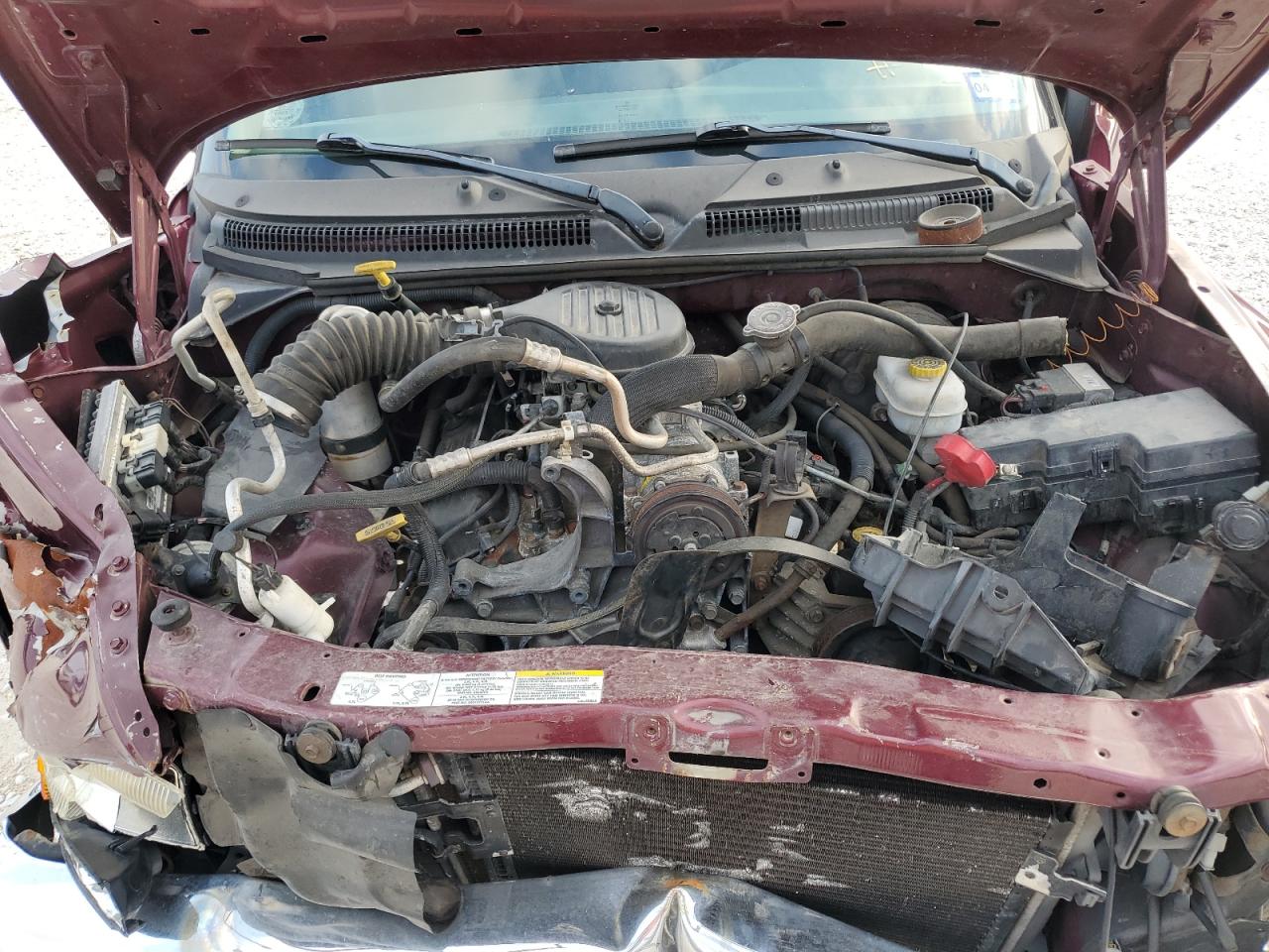 2003 Dodge Dakota VIN 1D7HG42XX3S197550 Copart auction photo, front end damage thumbnail 11