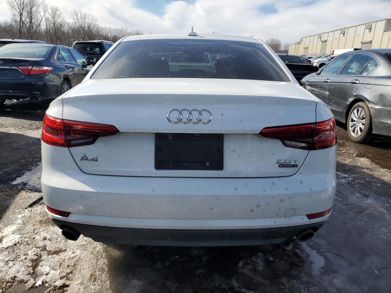 2017 Audi A4 VIN WAUANAF47HN032896 Copart auction photo, front end / minor dent/scratches damage thumbnail 6