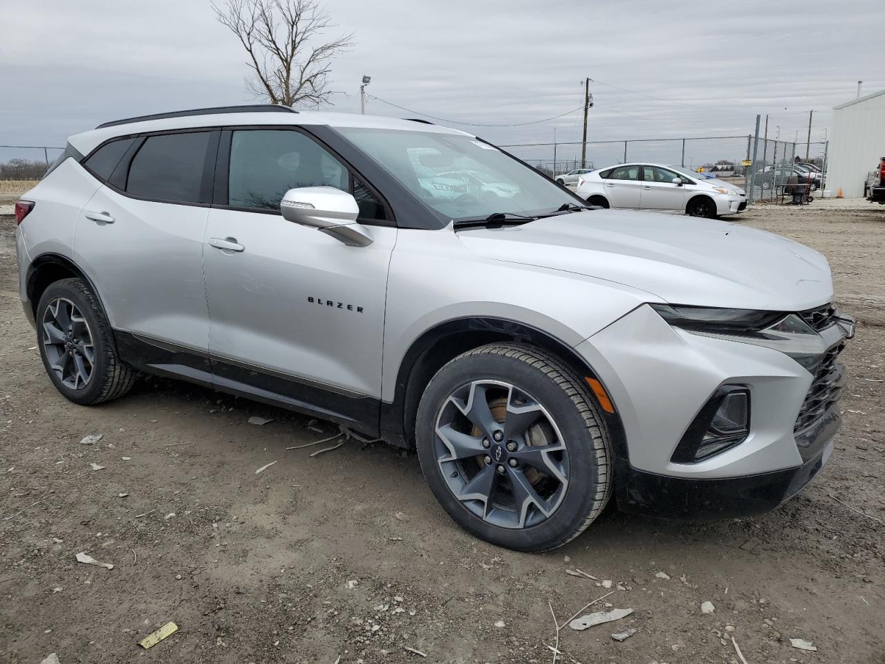 2019 Chevrolet Blazer VIN 3GNKBERSXKS678116 Copart auction photo, front end / side damage thumbnail 4