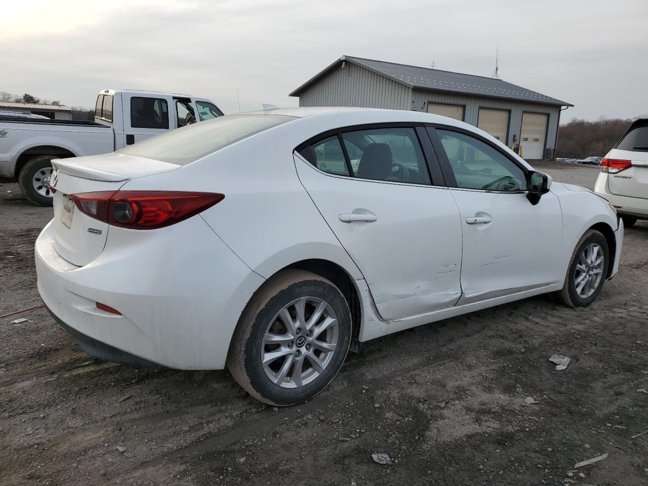 2016 Mazda 3 VIN 3MZBM1W74GM292019 Copart auction photo, side / front end damage thumbnail 3