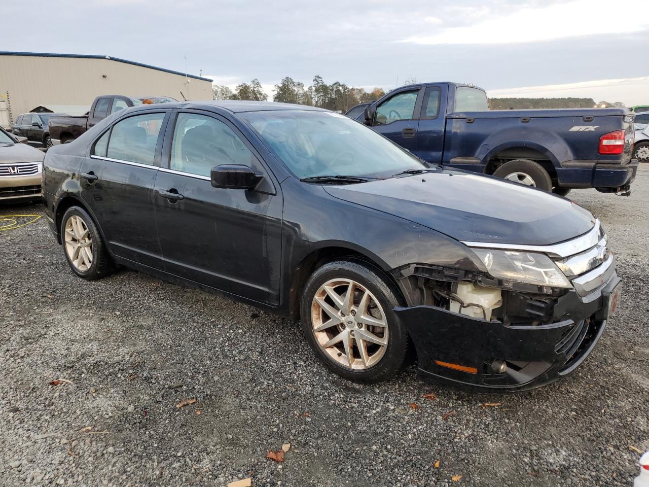 2012 Ford Fusion VIN 3FAHP0CG4CR333075 Copart auction photo, front end / side damage thumbnail 4