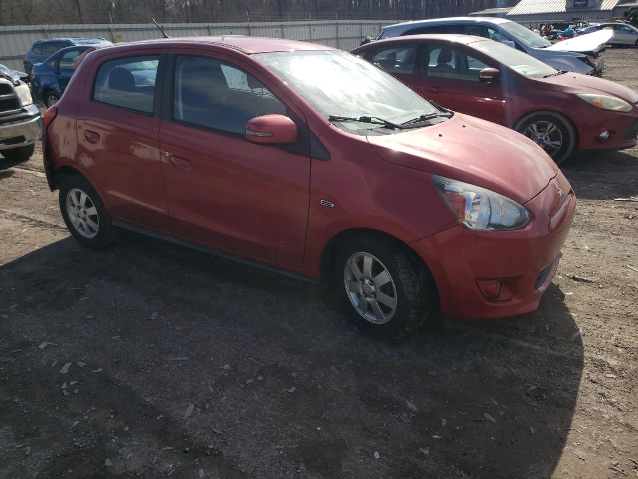 2015 Mitsubishi Mirage VIN ML32A4HJ9FH060334 Copart auction photo, rear end damage thumbnail 4