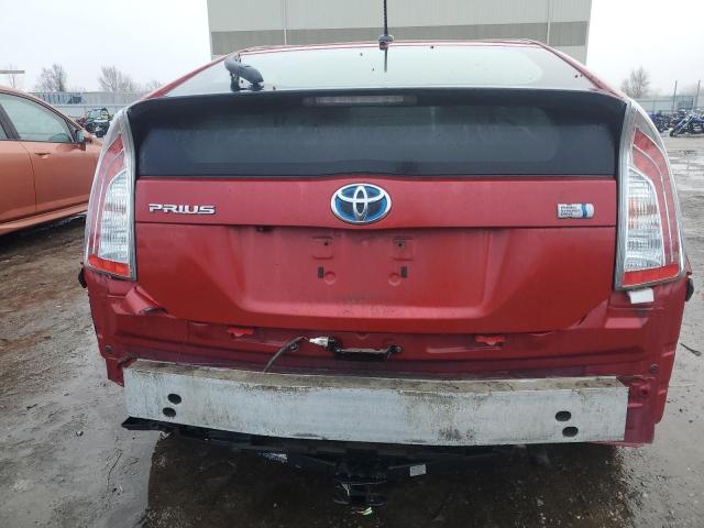 2014 Toyota Prius VIN JTDKN3DU3E1736652 Copart auction photo, front end / rear end damage thumbnail 6