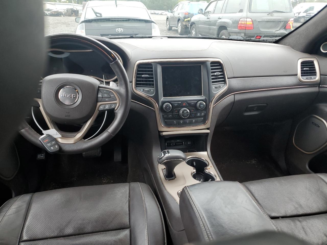 2015 Jeep Grand Cherokee VIN 1C4RJFJG3FC680874 Copart auction photo, front end / side damage thumbnail 8