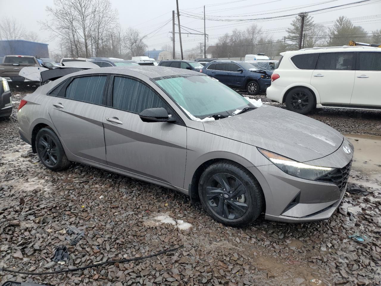 2022 Hyundai Elantra VIN KMHLS4AG3NU370347 Copart auction photo, rear end damage thumbnail 4