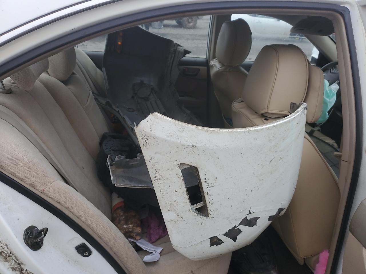2007 KIA Optima VIN KNAGE123375096231 Copart auction photo, all over damage thumbnail 10