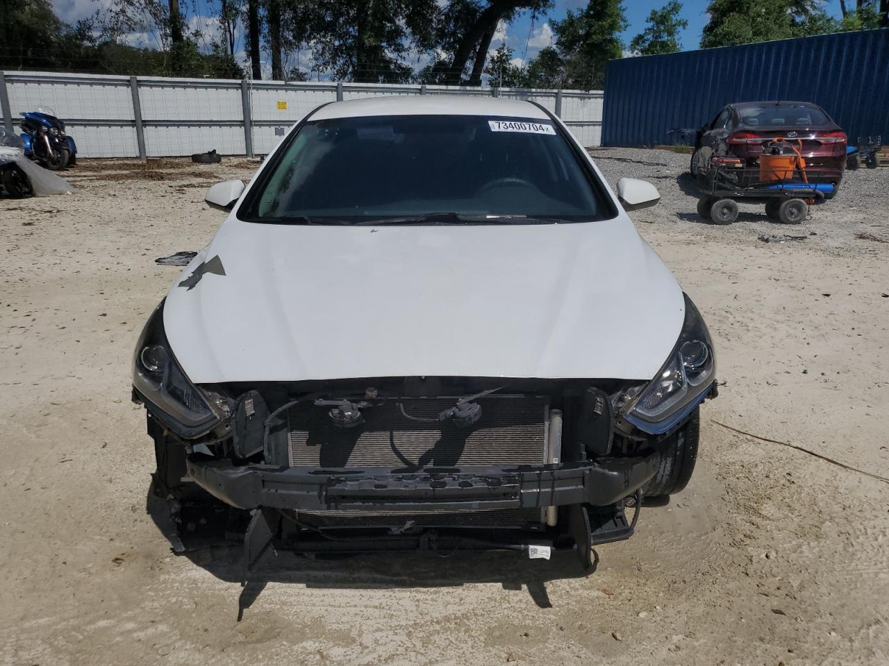 2019 Hyundai Sonata VIN 5NPE24AF4KH741168 Copart auction photo, rear end / front end damage thumbnail 5
