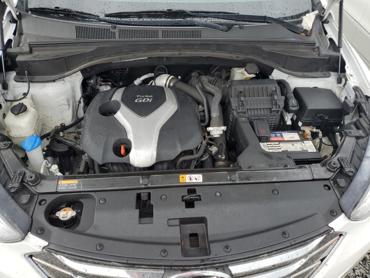 2014 Hyundai Santa Fe VIN 5XYZU3LAXEG170143 Copart auction photo, water/flood damage thumbnail 12