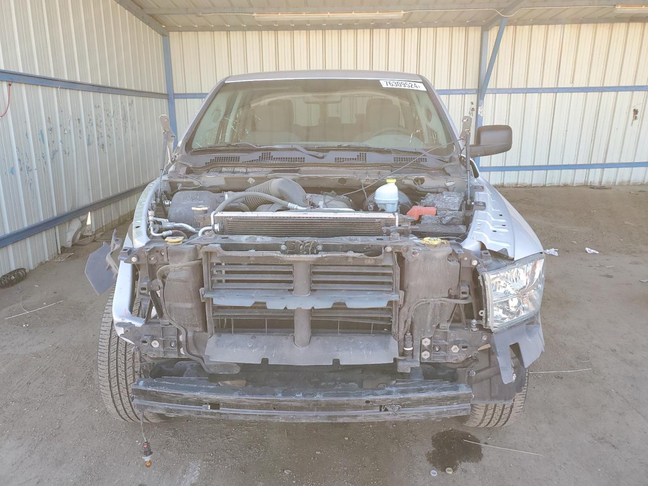 2014 RAM 1500 VIN 1C6RR7FT4ES400010 Copart auction photo, front end / side damage thumbnail 5