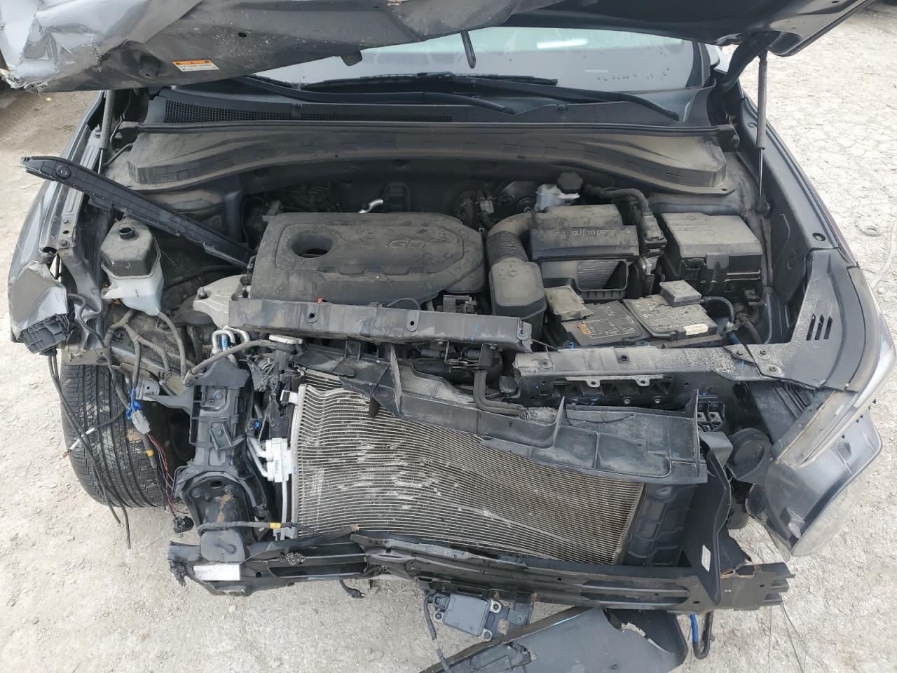 2020 Hyundai Santa Fe VIN 5NMS53AD5LH145097 Copart auction photo, front end / side damage thumbnail 13