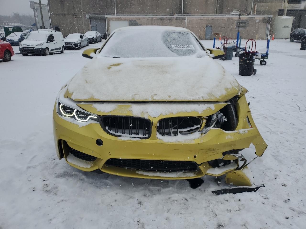 2020 BMW M4 VIN WBS4Z9C09L5P37592 Copart auction photo, front end / undercarriage damage thumbnail 5