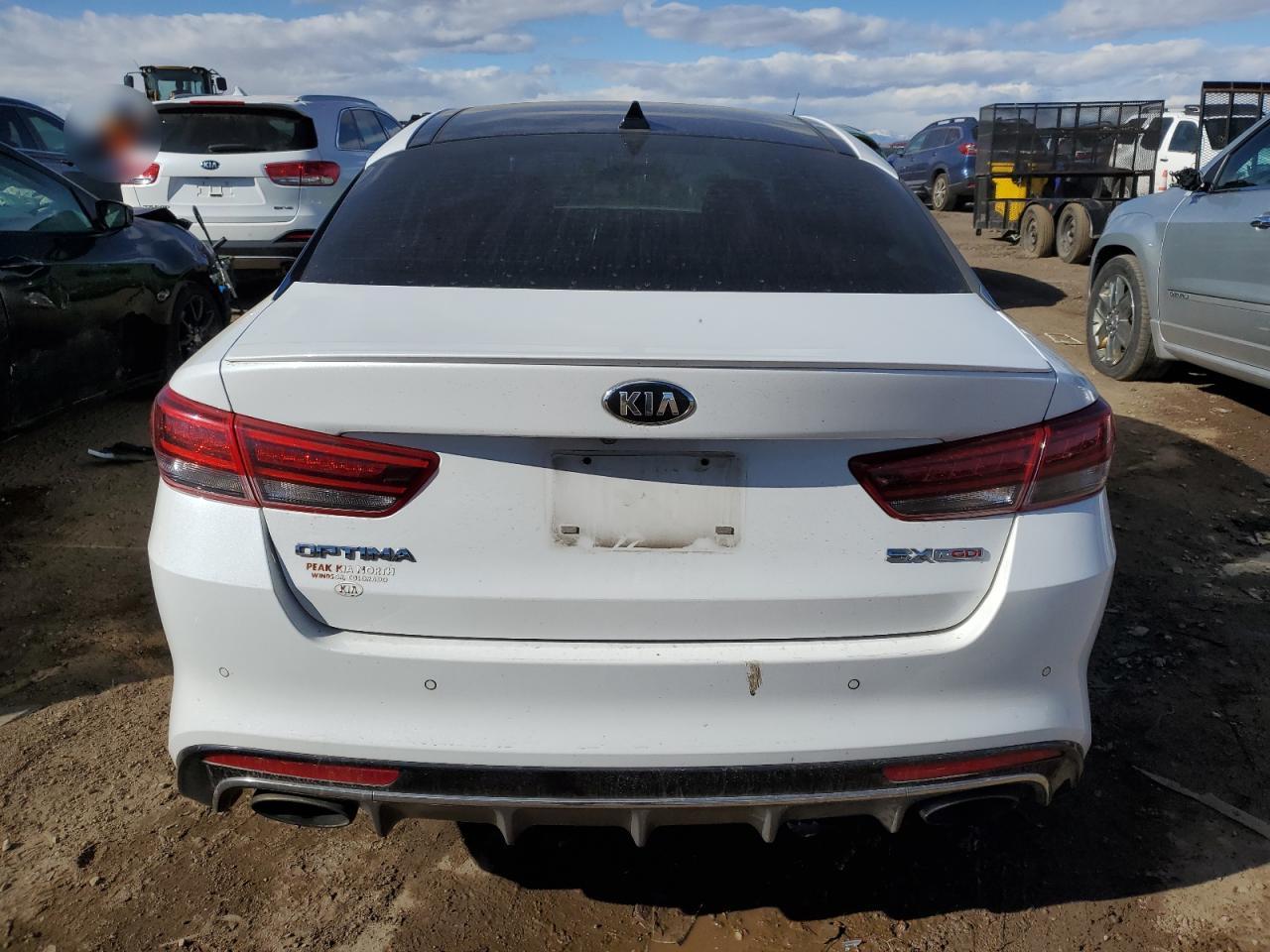 2018 KIA Optima VIN 5XXGW4L24JG214555 Copart auction photo, front end damage thumbnail 6