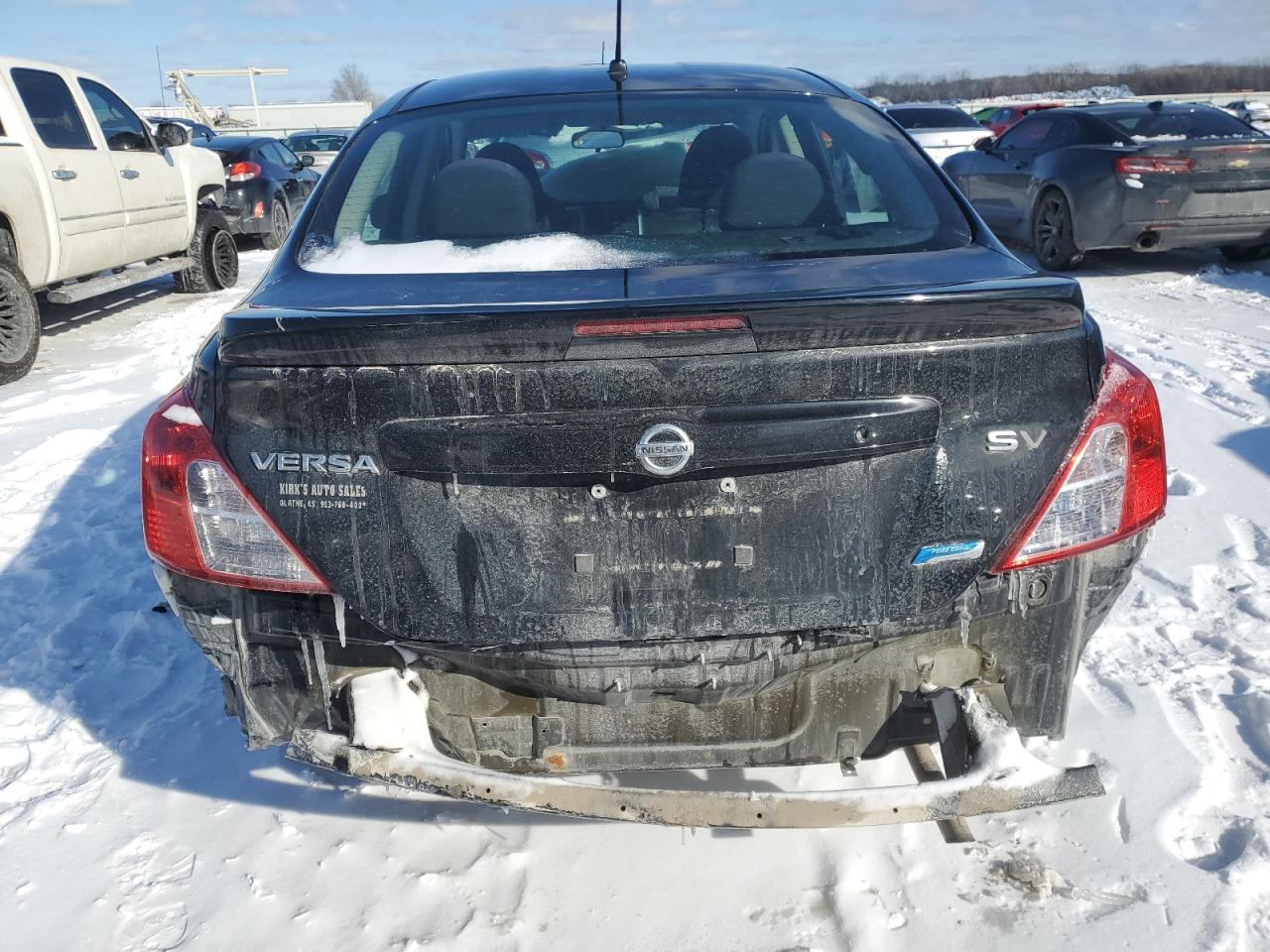 2013 Nissan Versa VIN 3N1CN7AP0DL852069 Copart auction photo, front end / rear end damage thumbnail 6