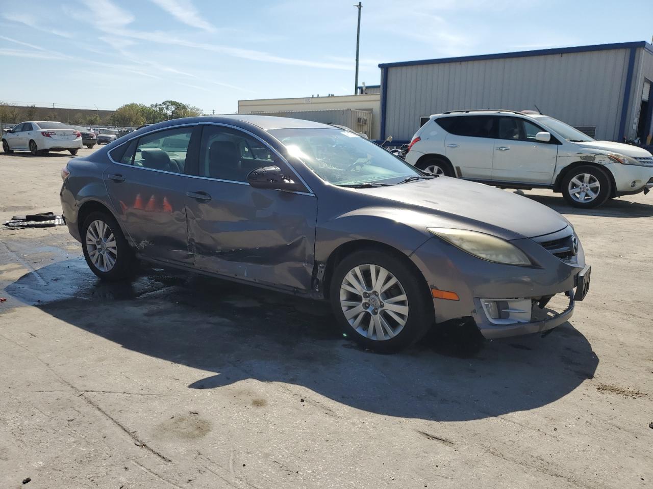 2010 Mazda 6 VIN 1YVHZ8CHXA5M17634 Copart auction photo, side / front end damage thumbnail 4