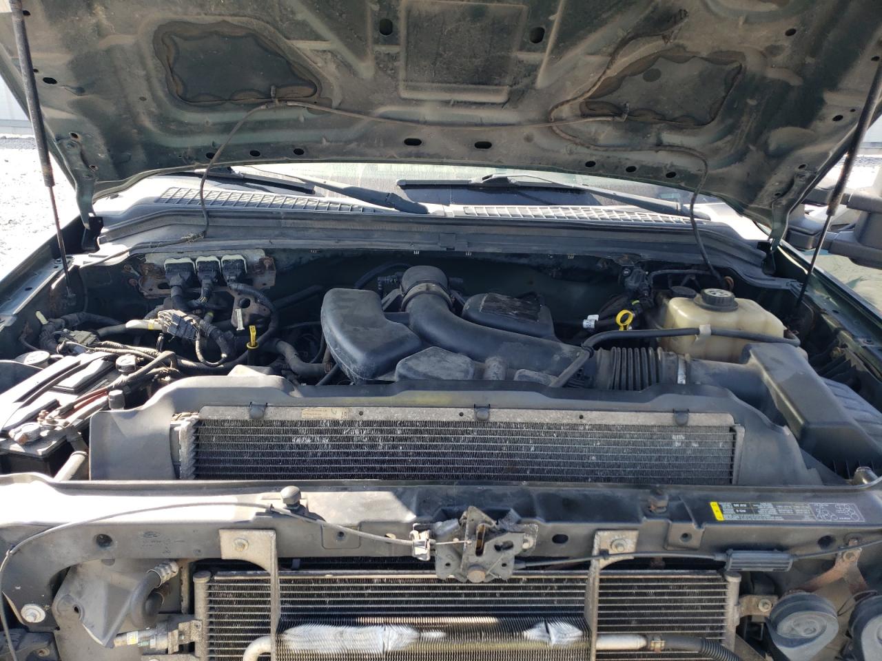 2008 Ford F250 VIN 1FTNF21528EC40949 Copart auction photo, rear end / all over damage thumbnail 12