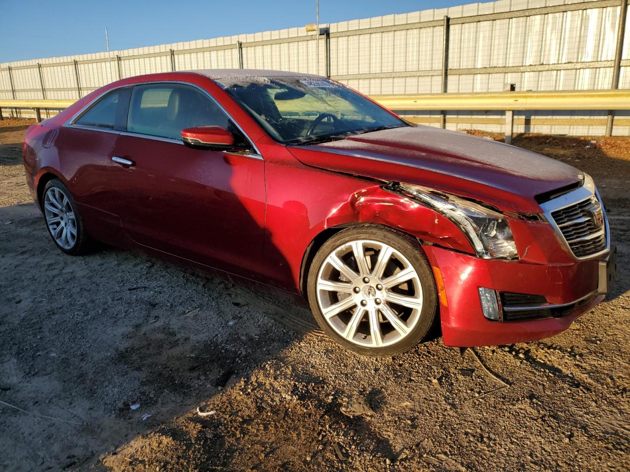 2015 Cadillac ATS VIN 1G6AH1RX8F0138934 Copart auction photo, front end / undercarriage damage thumbnail 4