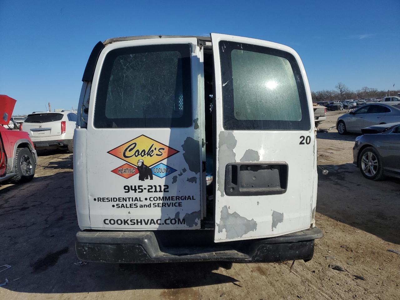 2005 Chevrolet Express VIN 1GCEG15X151251592 Copart auction photo, rollover damage thumbnail 6