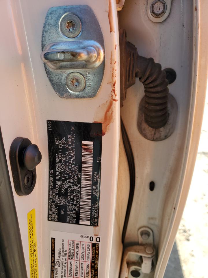2013 Toyota 4Runner VIN JTEBU5JR7D5123760 Copart auction photo, all over damage thumbnail 14