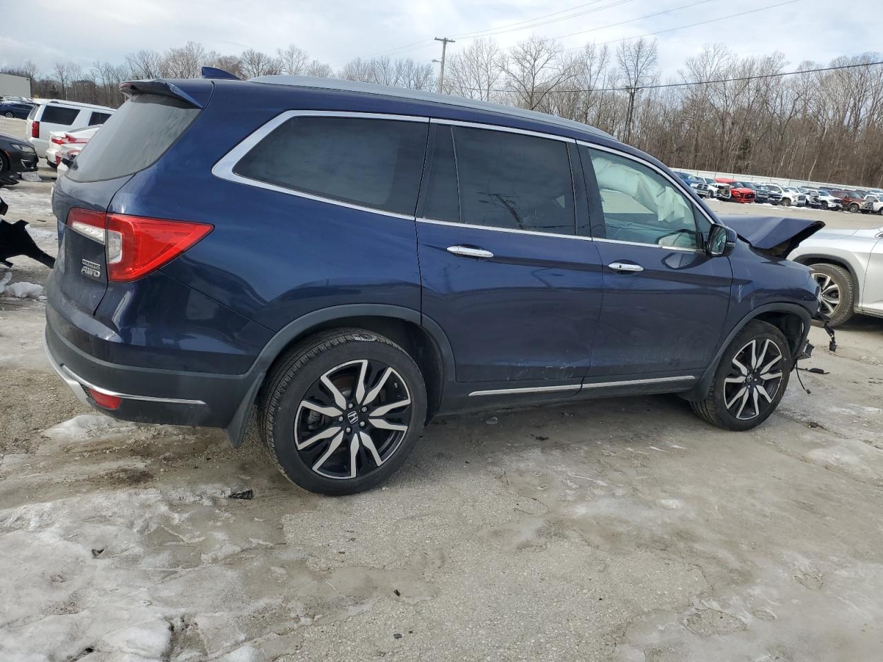 2019 Honda Pilot VIN 5FNYF6H65KB038616 Copart auction photo, front end damage thumbnail 3