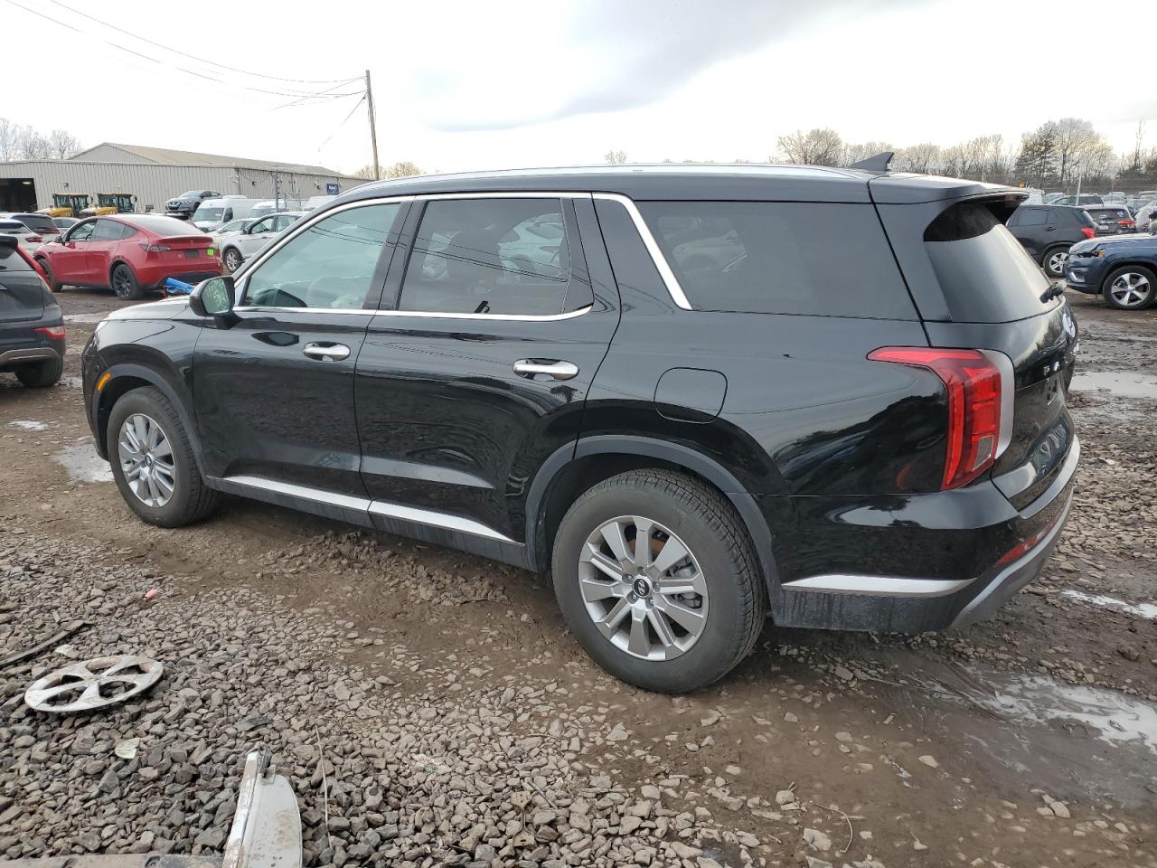 2024 Hyundai Palisade VIN KM8R2DGE5RU801325 Copart auction photo, front end / side damage thumbnail 2