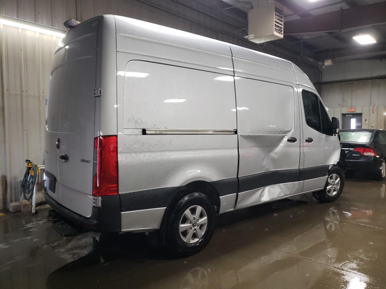 2024 Mercedes-Benz Sprinter VIN W1Y4NBHY5RT167874 Copart auction photo, front end / side damage thumbnail 3