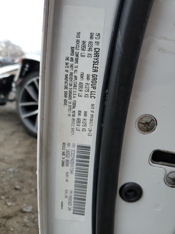 2014 Dodge Challenger VIN 2C3CDYAG5EH171944 Copart auction photo, front end / minor dent/scratches damage thumbnail 12