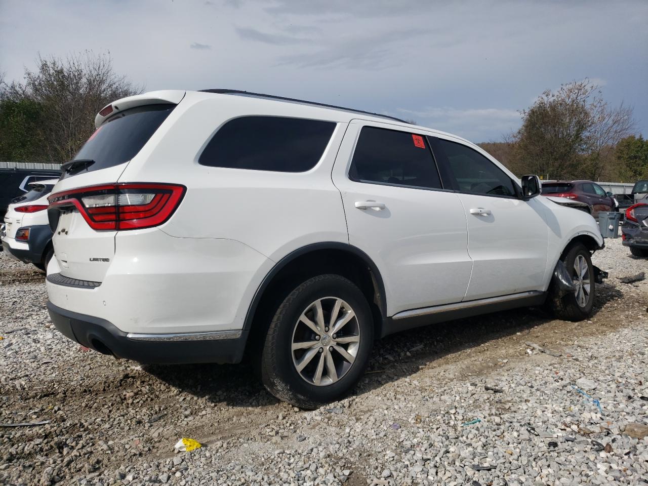 2016 Dodge Durango VIN 1C4RDHDG0GC340551 Copart auction photo, front end / side damage thumbnail 3