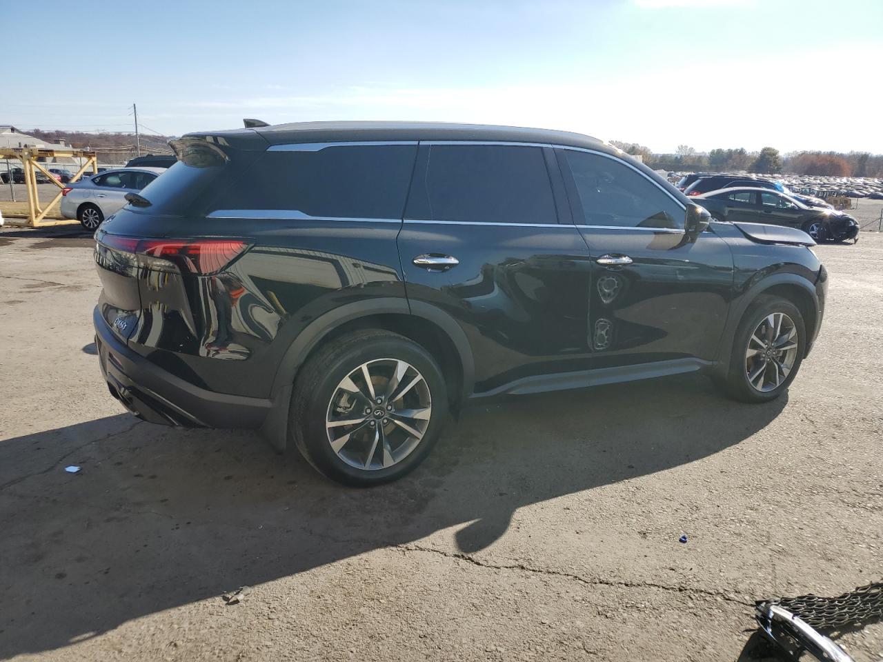 2024 Infiniti QX60 VIN 5N1DL1FS2RC332620 Copart auction photo, front end / top/roof damage thumbnail 3