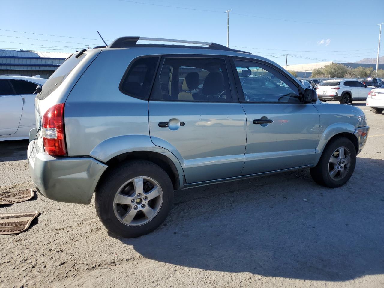 2007 Hyundai Tucson VIN KM8JM12B77U520983 Copart auction photo, rear end damage thumbnail 3