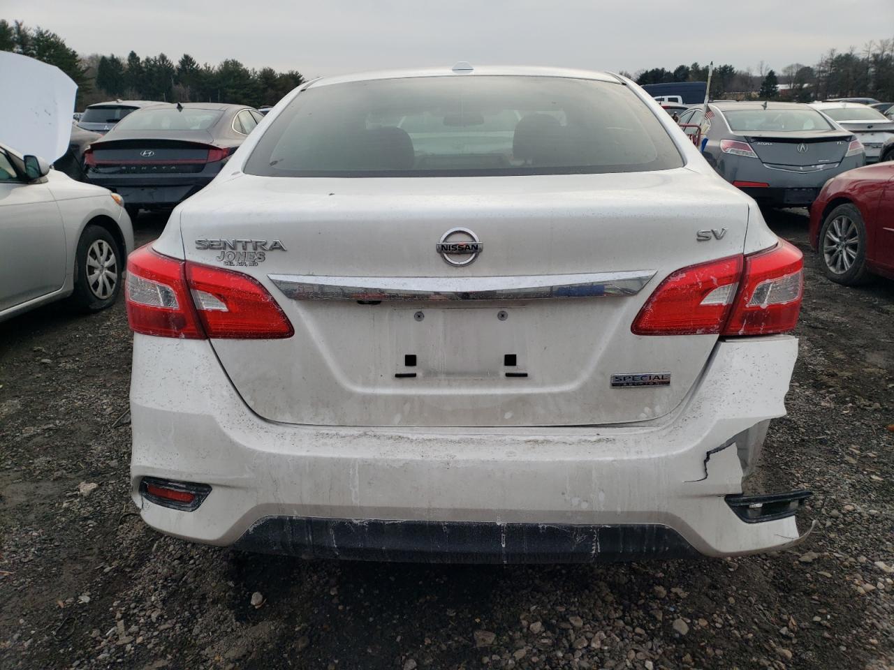 2019 Nissan Sentra VIN 3N1AB7AP9KY346546 Copart auction photo, side / rear end damage thumbnail 6
