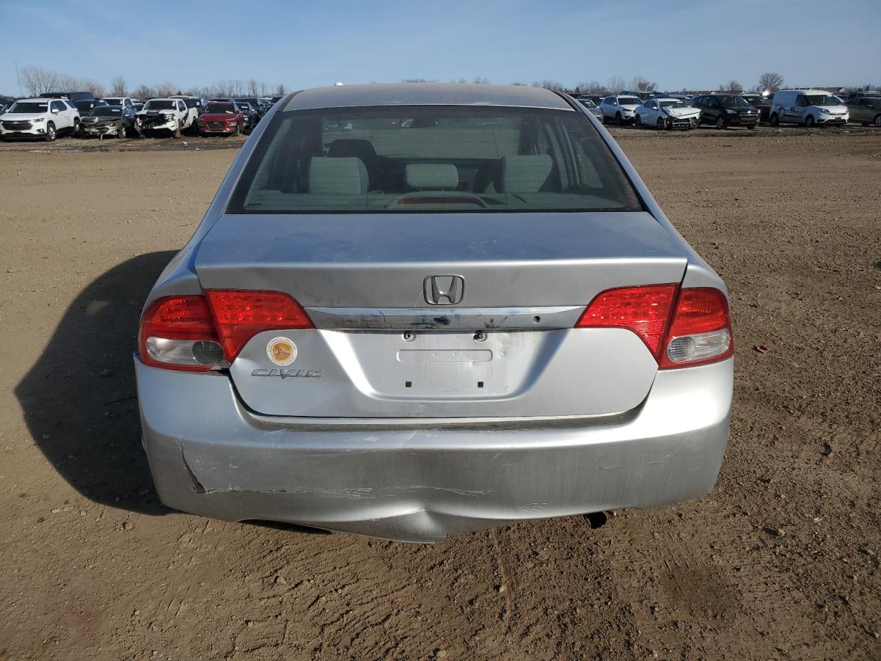 2010 Honda Civic VIN 2HGFA1F59AH500561 Copart auction photo, rear end damage thumbnail 6