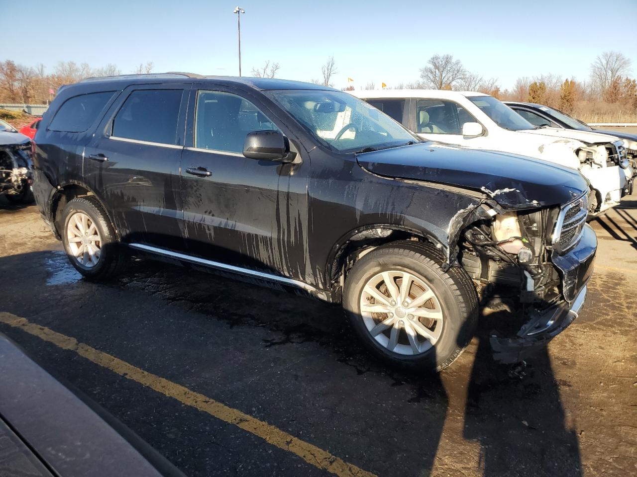 2014 Dodge Durango VIN 1C4RDJAG1EC972712 Copart auction photo, front end / rear end damage thumbnail 4
