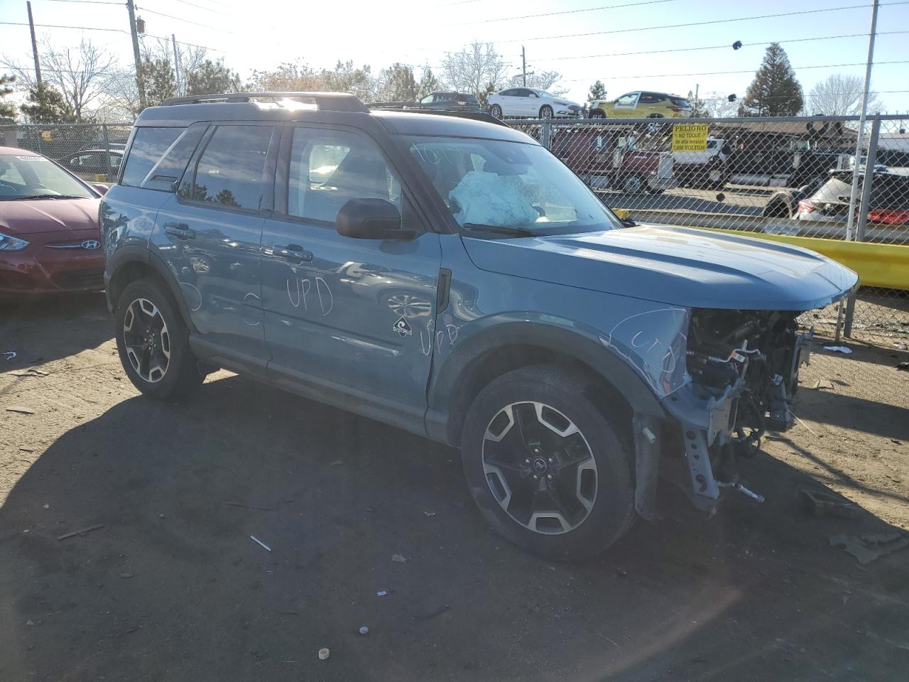 2021 Ford Bronco VIN 3FMCR9C67MRB00816 Copart auction photo, front end damage thumbnail 4