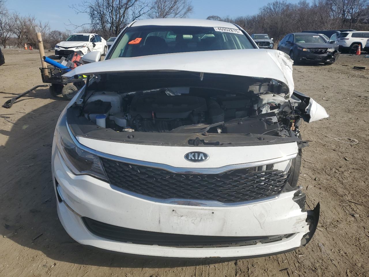 2016 KIA Optima VIN 5XXGT4L32GG111192 Copart auction photo, front end damage thumbnail 5