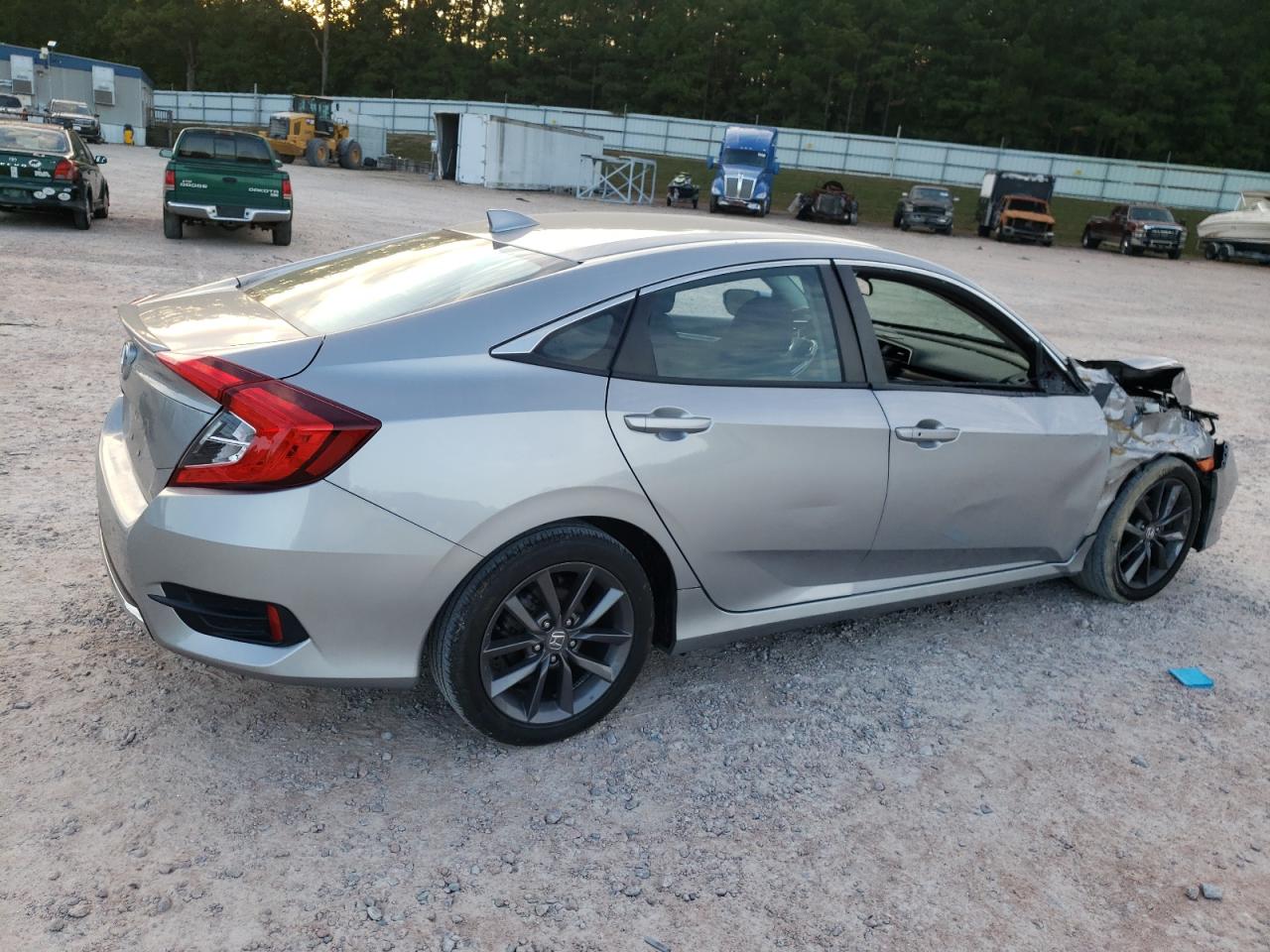 2021 Honda Civic VIN 19XFC1F36ME003815 Copart auction photo, side damage thumbnail 3