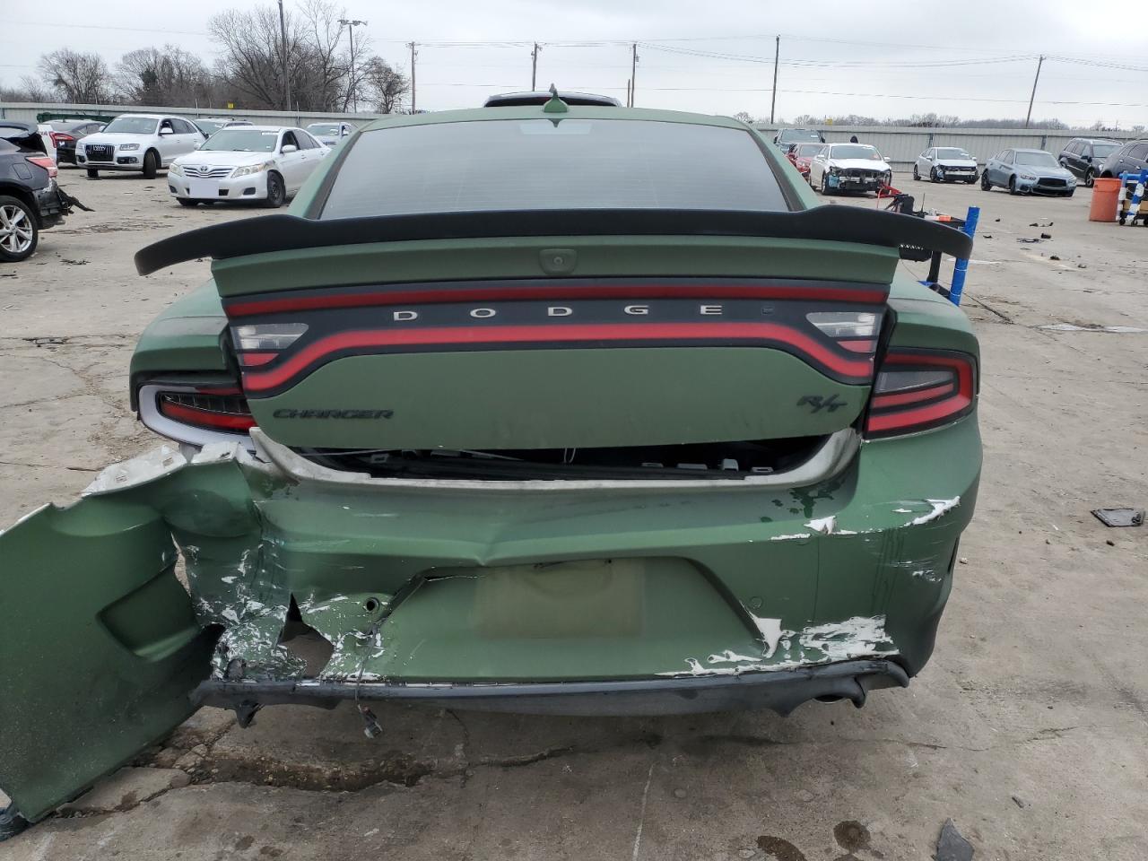 2019 Dodge Charger VIN 2C3CDXCTXKH633124 Copart auction photo, rear end / hail damage thumbnail 6