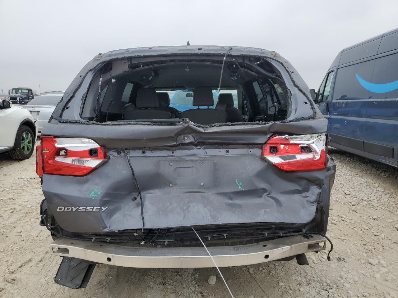 2019 Honda Odyssey VIN 5FNRL6H52KB043955 Copart auction photo, all over damage thumbnail 6