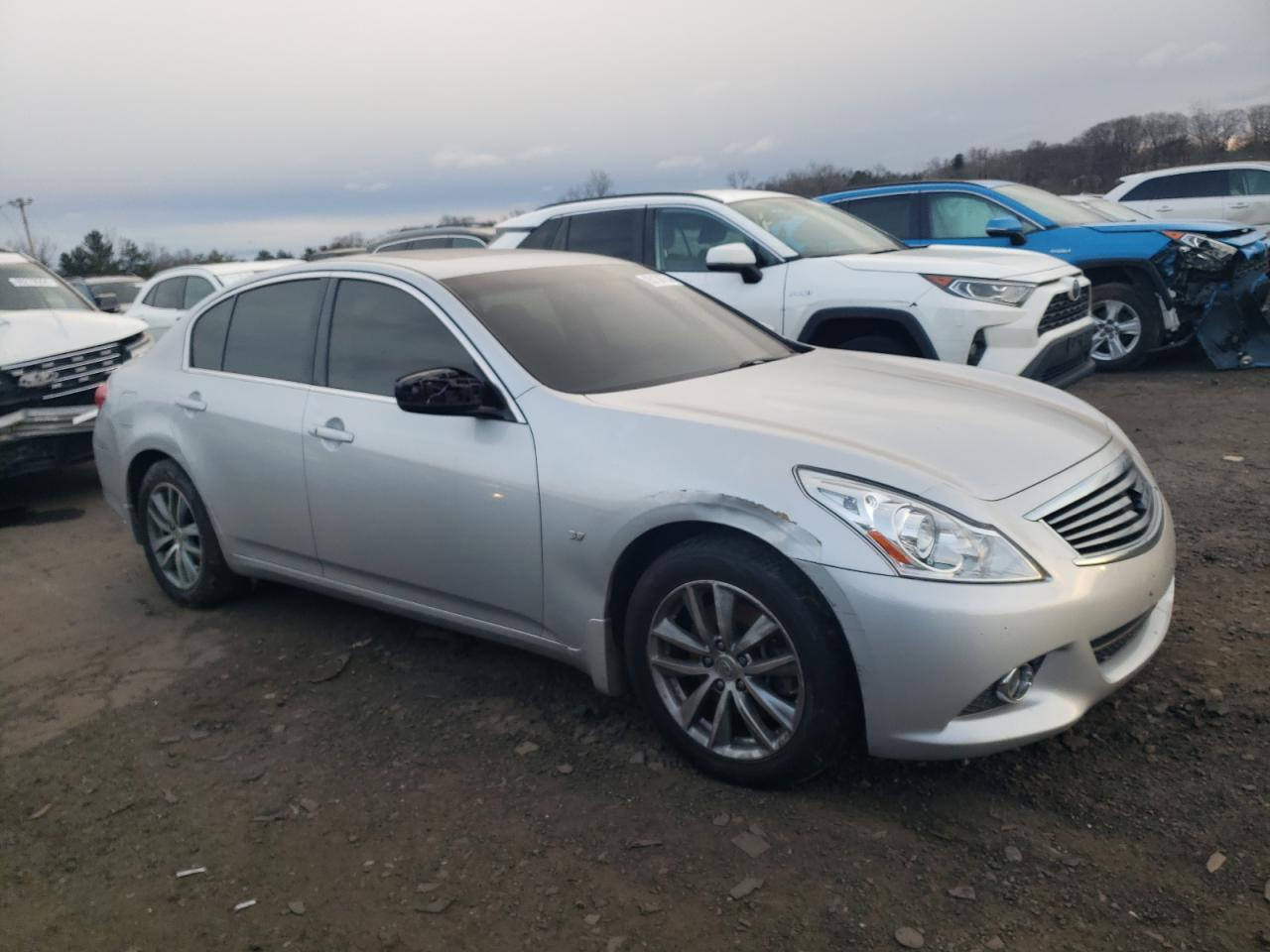 2015 Infiniti Q40 VIN JN1CV6AR7FM521798 Copart auction photo, all over / minor dent/scratches damage thumbnail 4