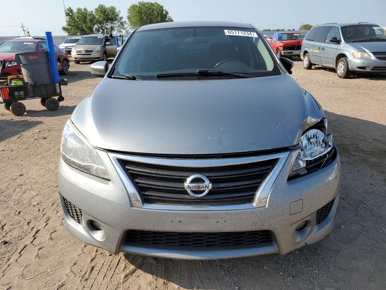 2013 Nissan Sentra VIN 3N1AB7AP4DL710663 Copart auction photo, all over damage thumbnail 5