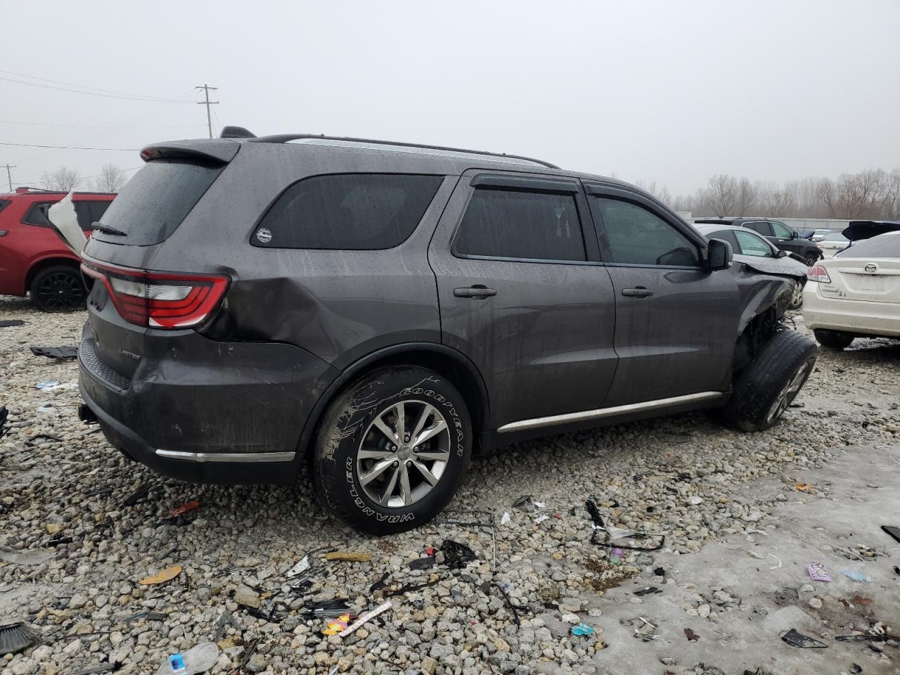 2014 Dodge Durango VIN 1C4RDJDG1EC597027 Copart auction photo, front end / rear end damage thumbnail 3