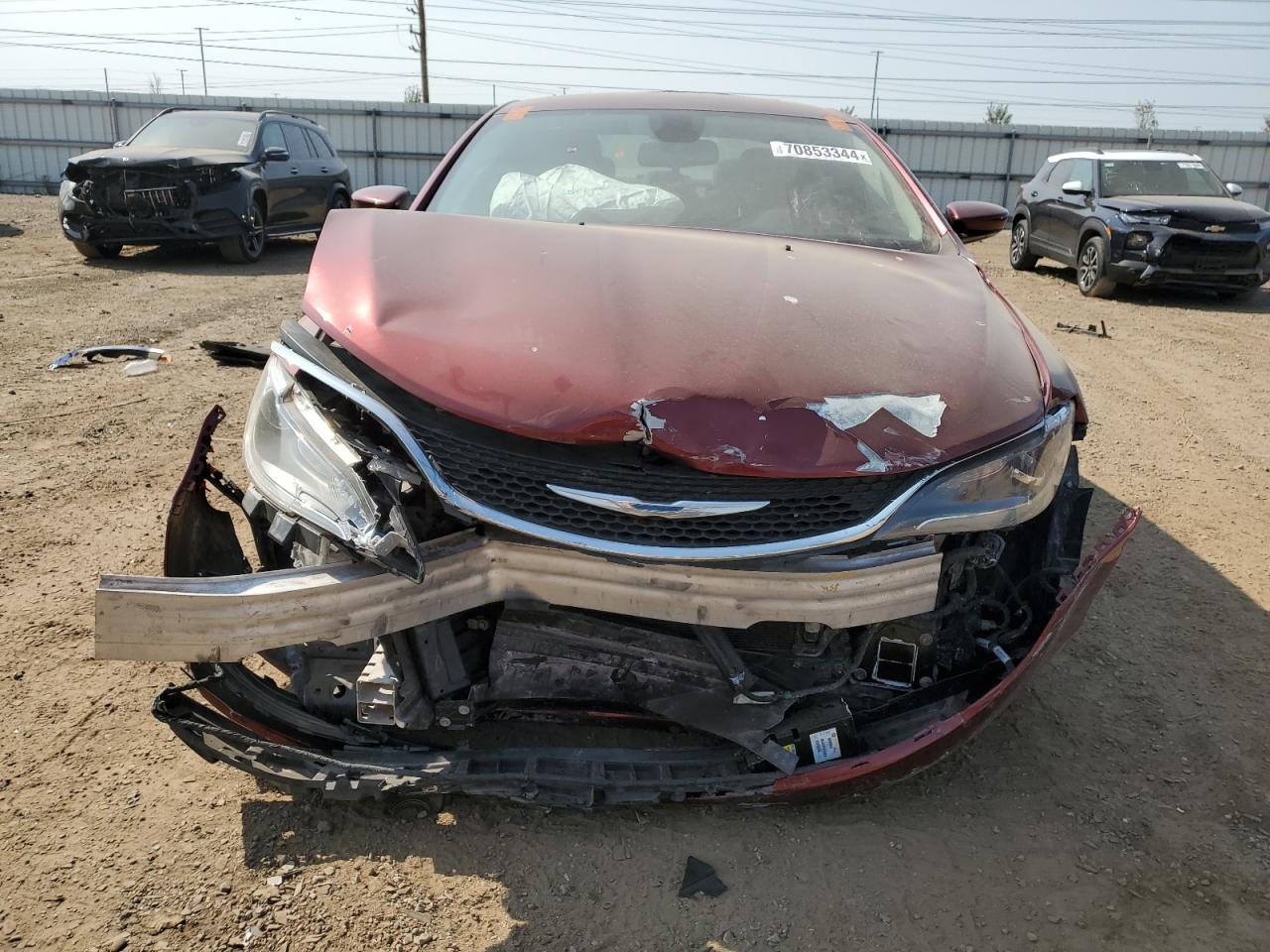 2015 Chrysler 200 VIN 1C3CCCAB9FN602787 Copart auction photo, front end / minor dent/scratches damage thumbnail 5