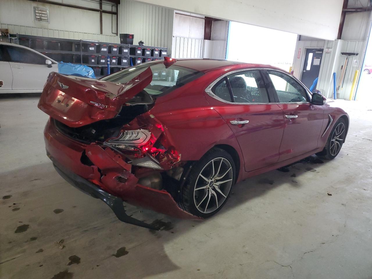 2019 Genesis G70 VIN KMTG44LA2KU019189 Copart auction photo, rear end damage thumbnail 3