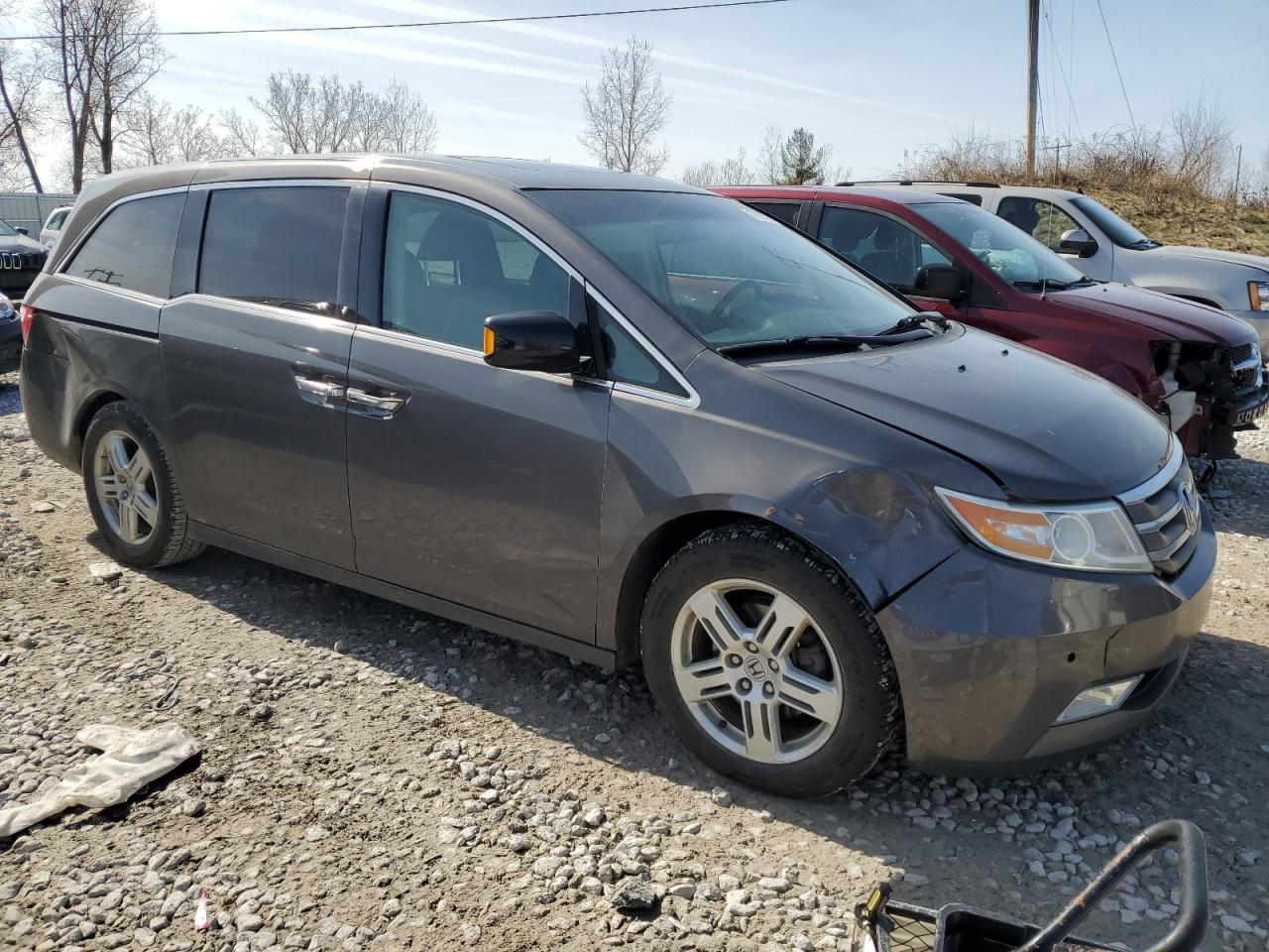 2012 Honda Odyssey VIN 5FNRL5H95CB049103 Copart auction photo, all over damage thumbnail 4