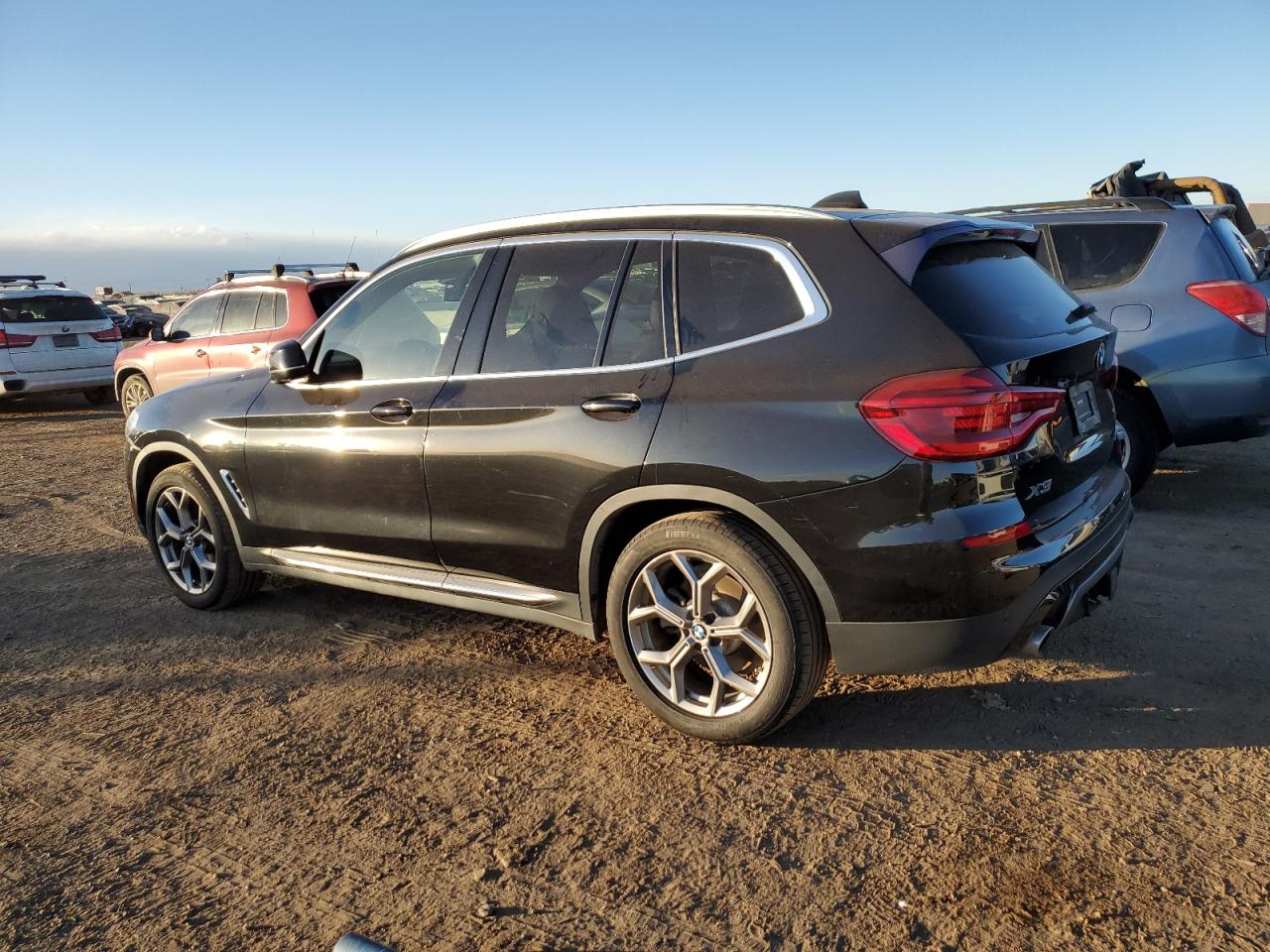 2020 BMW X3 VIN 5UXTY5C00L9D02632 Copart auction photo, side damage thumbnail 2