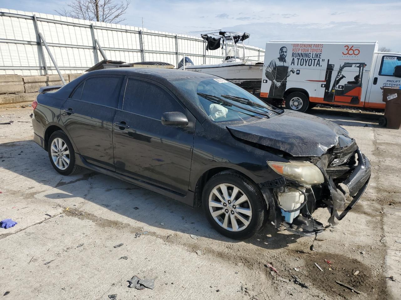 2010 Toyota Corolla VIN 2T1BU4EE3AC420318 Copart auction photo, front end / rear end damage thumbnail 4