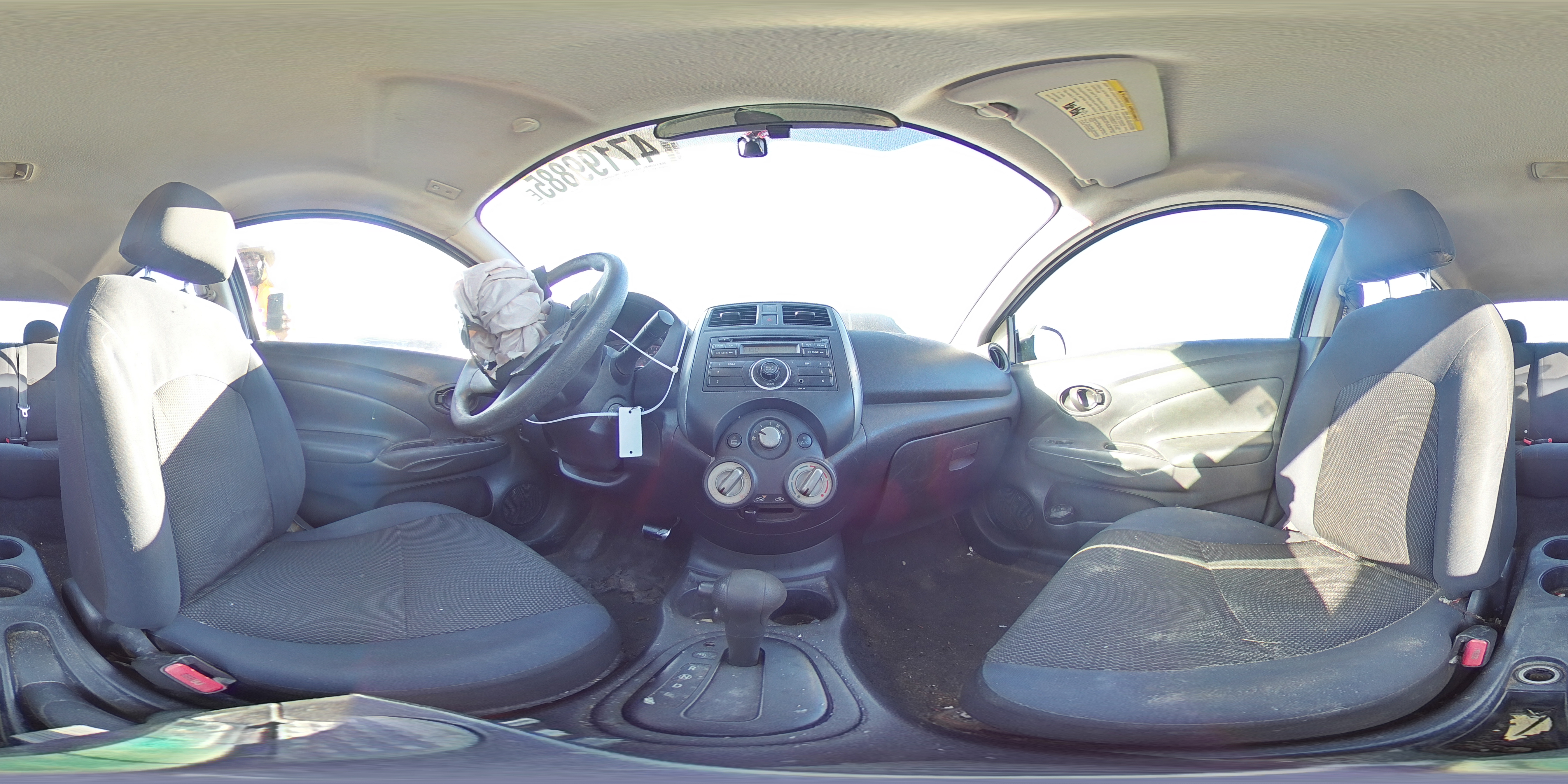 2012 Nissan Versa VIN 3N1CN7AP5CL820698 Copart auction photo, front end / rear end damage thumbnail 12