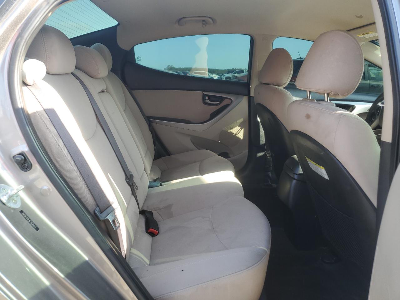 2014 Hyundai Elantra VIN 5NPDH4AEXEH535651 Copart auction photo, front end / side damage thumbnail 10