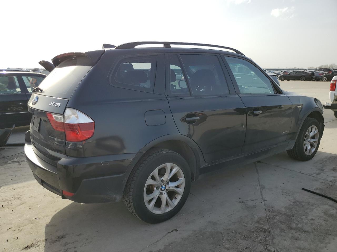2010 BMW X3 VIN WBXPC9C41AWJ38091 Copart auction photo, front end / hail damage thumbnail 3