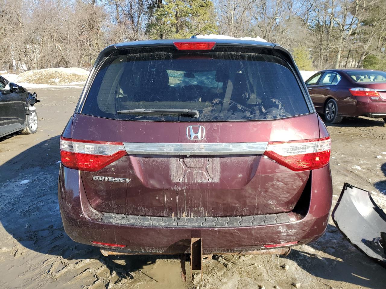2012 Honda Odyssey VIN 5FNRL5H64CB038793 Copart auction photo, all over damage thumbnail 6