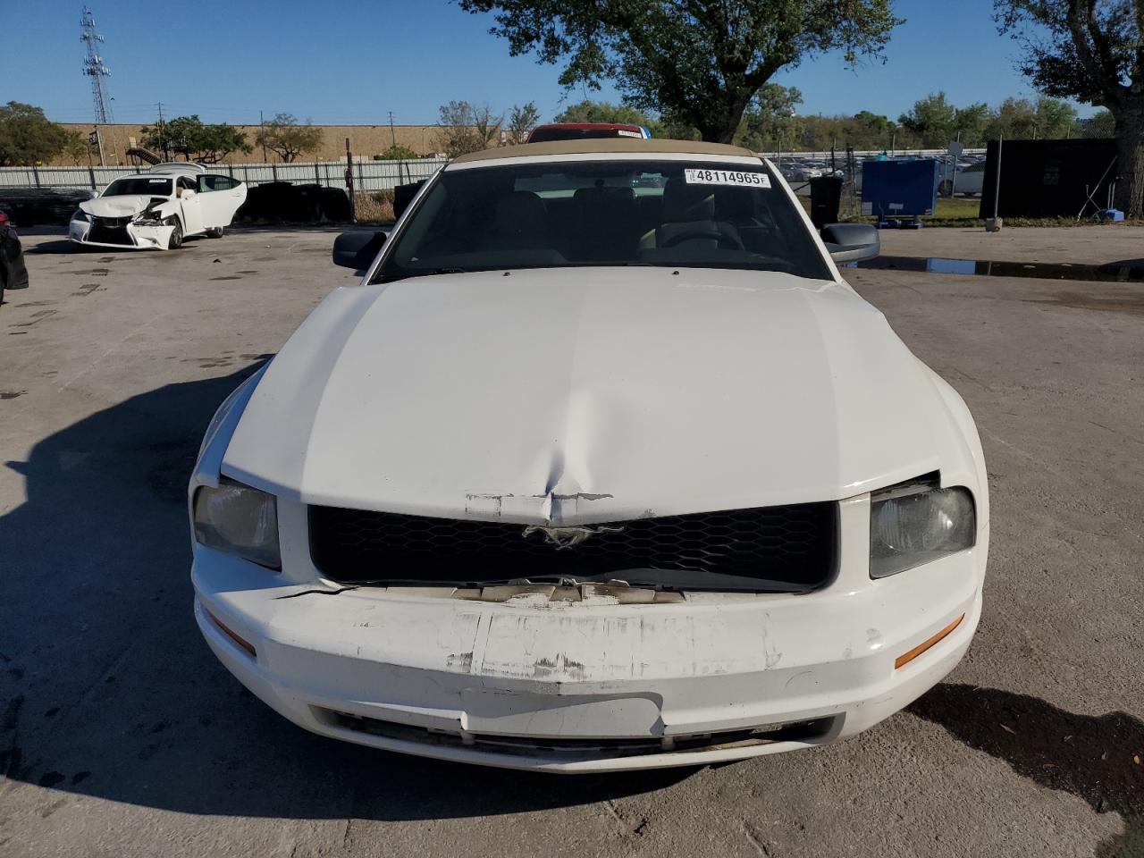 2005 Ford Mustang VIN 1ZVHT84N655253894 Copart auction photo, rear end / front end damage thumbnail 5